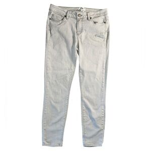 PAIGE Verdugo Crop Wisp Gray Ankle Skinny Jeans Women’s Size 31 Preppy Boho